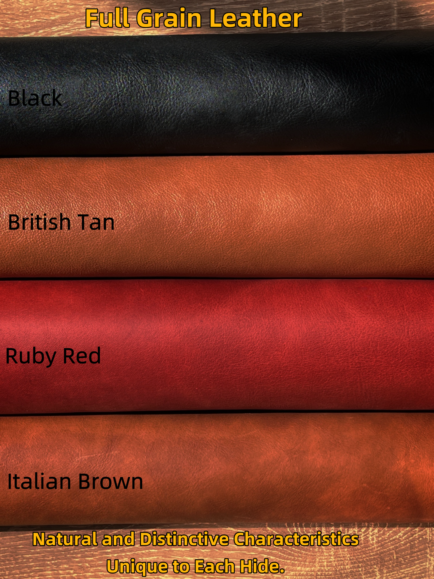 Handmade Slim Full-grain Leather Glasses Strap -- Ruby Red