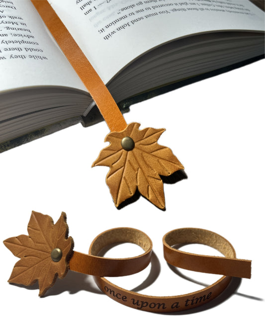 Book Lover Gifts for Women Men, Full-Grain Leather Bookmark for Reading, Unique Cute Fun Personalized Book Mark, Handmade Gift for Birthday Christmas Anniversary Retirement (Engraved Personalization)
